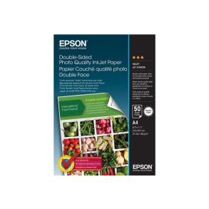 Epson A4 Double-Sided Photo Inkjet Mat fotopapir - 210mm x 297 mm - 140g - 50 ark